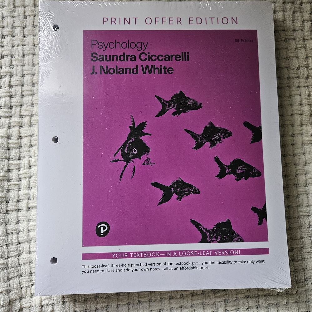 Pearson Pink Fish-Themed Psychology Book